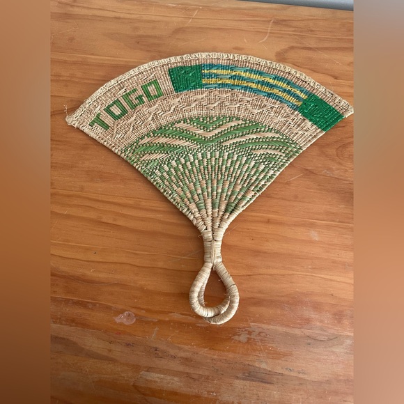 Woven African Fan, Tribal, Boho Home Decor, Wall Hanging - Picture 5 of 8